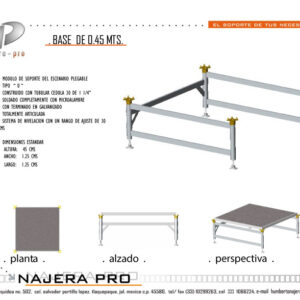 Base Plegable 0.45m