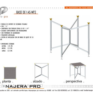 Base Plegable 1.45m
