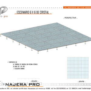 Escenario Cristal 6x6