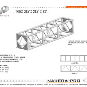 Truss 20.5x20.5 (93 pulg)
